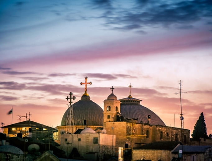 Church of the Holy Sepulchre in Jerusalem. Church of the Holy Sepulchre in Jerusalem.