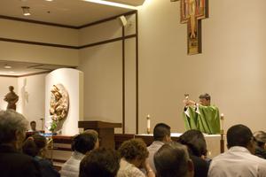 St. Francis Chapel at the Prudential Building offers Masses in downtown Boston. St. Francis Chapel at the Prudential Building offers Masses in downtown Boston.