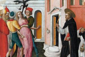 Antonio Vivarini (1440–1480), “Saint Peter Martyr Exorcizing a Woman Possessed by a Devil” Antonio Vivarini (1440–1480), “Saint Peter Martyr Exorcizing a Woman Possessed by a Devil”