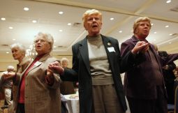 ‘OPPRESSED CLASS?’ Women recite the Lord's Prayer during Mass at the Voice of the Faithful national conference in Melville, N.Y., in 2009. ‘OPPRESSED CLASS?’ Women recite the Lord's Prayer during Mass at the Voice of the Faithful national conference in Melville, N.Y., in 2009.