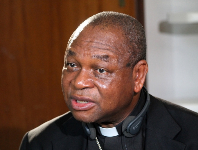 Cardinal John Onaiyekan, archbishop of Abuja, Nigeria, speaks during an interview in Rome on June 18, 2013.
Cardinal John Onaiyekan, archbishop of Abuja, Nigeria, speaks during an interview in Rome on June 18, 2013.