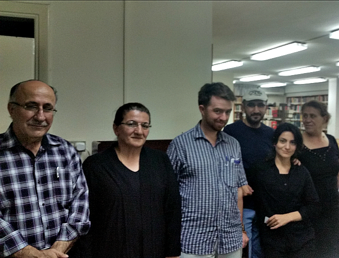 From top to bottom: the author and an Iraqi Christian refugee family; the Latin parish of Fuheis; the Melkite old cathedral in Amman; an icon of St. Elijah; children doing their homework at the Pontifical Mission Library in Amman; this Iraqi Christian was a chemisty teacher in Mosul; this young Iraqi Christian, here with his mother, drew this picture of Christ on the feast of Our Lady of the Rosary. From top to bottom: the author and an Iraqi Christian refugee family; the Latin parish of Fuheis; the Melkite old cathedral in Amman; an icon of St. Elijah; children doing their homework at the Pontifical Mission Library in Amman; this Iraqi Christian was a chemisty teacher in Mosul; this young Iraqi Christian, here with his mother, drew this picture of Christ on the feast of Our Lady of the Rosary.