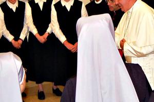 Pope Francis highlighted one of many examples of Catholic service when he made a surprise visit to the Little Sisters of the Poor in Washington on Sept. 23. Pope Francis highlighted one of many examples of Catholic service when he made a surprise visit to the Little Sisters of the Poor in Washington on Sept. 23.