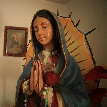 Statue of Our Lady of Guadalupe in Fresno, Calif., that allegedly produces tears. Statue of Our Lady of Guadalupe in Fresno, Calif., that allegedly produces tears.