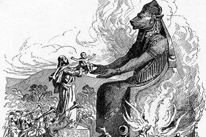 “Offering to Molech,” from Bible Pictures and What They Teach Us by Charles Foster, 1897 “Offering to Molech,” from Bible Pictures and What They Teach Us by Charles Foster, 1897