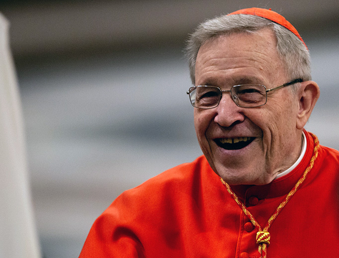 Cardinal Walter Kasper at the Basilica of Saint Paul Outside the Walls on Jan. 18, 2019. Cardinal Walter Kasper at the Basilica of Saint Paul Outside the Walls on Jan. 18, 2019.