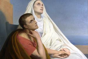 Ary Scheffer, “St. Augustine of Hippo and His Mother St. Monica of Hippo” (1846) Ary Scheffer, “St. Augustine of Hippo and His Mother St. Monica of Hippo” (1846)