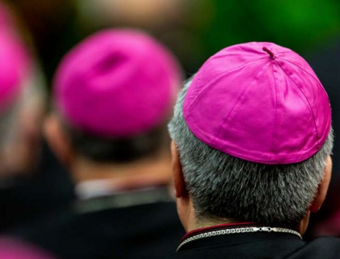 Italian bishops with Pope Francis at CEI assembly May 20, 2019. Italian bishops with Pope Francis at CEI assembly May 20, 2019.