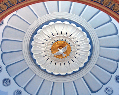 Image of the Holy Spirit dome courtesy of the Basilica Historic Trust Image of the Holy Spirit dome courtesy of the Basilica Historic Trust