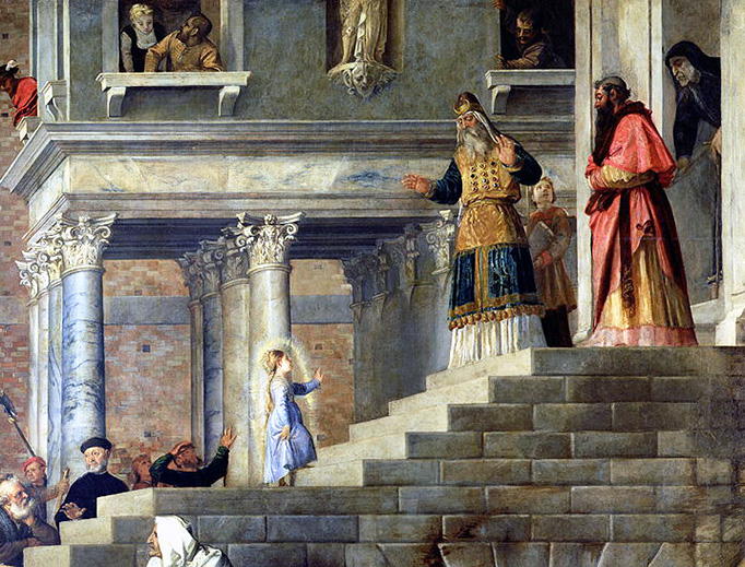 Titian, “The Presentation of the Virgin Mary in the Temple of Jerusalem,” c. 1536 Titian, “The Presentation of the Virgin Mary in the Temple of Jerusalem,” c. 1536