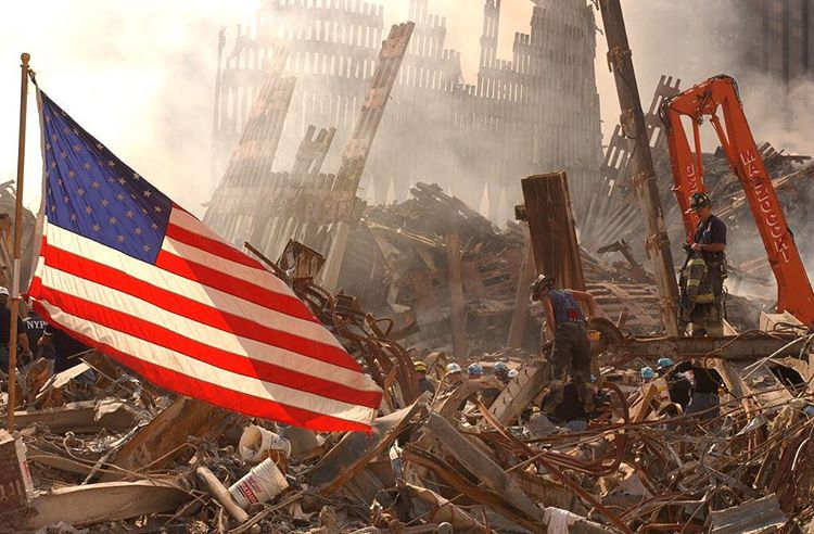 American flag at Ground Zero
American flag at Ground Zero