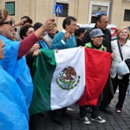 Mexican pilgrims gather at the Vatican in April for the beatification of Pope John Paul II, who visited their country several times. Pope Benedict XVI today announced his first pilgrimage to Mexico and Cuba. Mexican pilgrims gather at the Vatican in April for the beatification of Pope John Paul II, who visited their country several times. Pope Benedict XVI today announced his first pilgrimage to Mexico and Cuba.