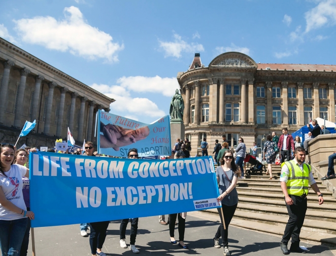 SIGNS FOR LIFE. Pro-lifers in Britain participate in March for Life UK to show their support for the dignity of human life. SIGNS FOR LIFE. Pro-lifers in Britain participate in March for Life UK to show their support for the dignity of human life.