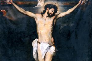 Fray Juan del Santísimo Sacramento (1611–1680), “Calvario con Carmelita” Fray Juan del Santísimo Sacramento (1611–1680), “Calvario con Carmelita”