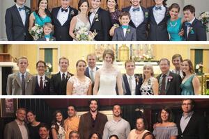 Top to bottom: The Driver, Collins and Royals families show the joy of many siblings. Top to bottom: The Driver, Collins and Royals families show the joy of many siblings.