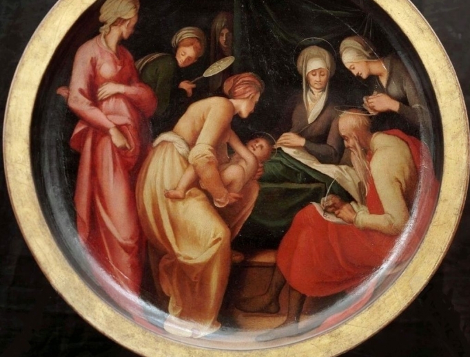 Birth of John the Baptist by Pontormo, c 1526. Birth of John the Baptist by Pontormo, c 1526.