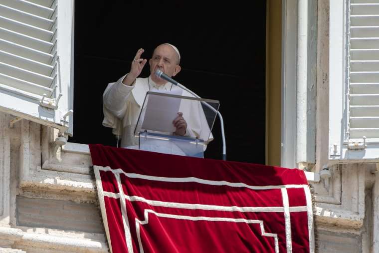 Pope Francis gives his Angelus address on June 8, 2020. Pope Francis gives his Angelus address on June 8, 2020.