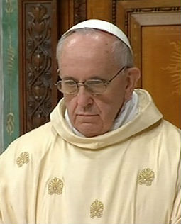 Pope Francis celebrates Mass in the Sistine Chapel. Pope Francis celebrates Mass in the Sistine Chapel.