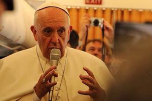 Pope Francis answers questions June 24 en route to Armenia.