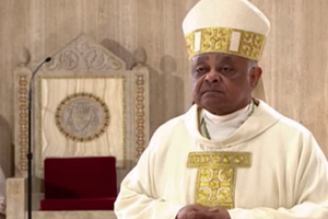 Archbishop Wilton Gregory stands in the sanctuary of the Basilica of the National Shrine of the Immaculate Conception during his May 21 installation Mass. Archbishop Wilton Gregory stands in the sanctuary of the Basilica of the National Shrine of the Immaculate Conception during his May 21 installation Mass.