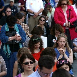 Protesters pray while participating in a 'Stand Up for Religious Freedom' rally in front of the Department of Health and Human Services March 23 in Washington. The rally was one of 140 rallies held in cities across the United States as the Supreme Court prepares to hear arguments on the Obama administration's national health-care legislation next week. Protesters pray while participating in a 'Stand Up for Religious Freedom' rally in front of the Department of Health and Human Services March 23 in Washington. The rally was one of 140 rallies held in cities across the United States as the Supreme Court prepares to hear arguments on the Obama administration's national health-care legislation next week.