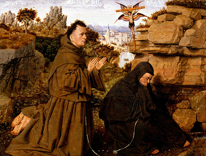 Jan van Eyck, “Saint Francis of Assisi Receiving the Stigmata,” c. 1431 Jan van Eyck, “Saint Francis of Assisi Receiving the Stigmata,” c. 1431