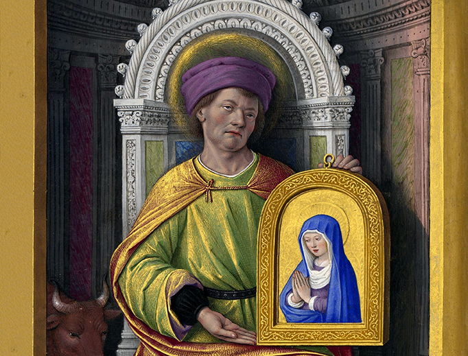 Jean Bourdichon (1457–1521), “Saint Luke the Evangelist” Jean Bourdichon (1457–1521), “Saint Luke the Evangelist”