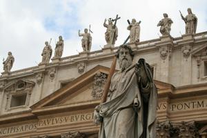 St. Peter's Basilica in Vatican City. St. Peter's Basilica in Vatican City.
