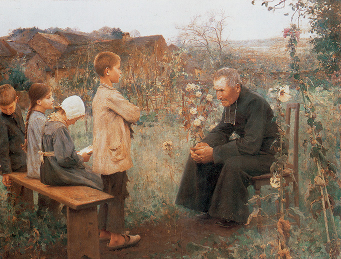 Jules-Alexis Muenier, “The Catechism Lesson,” 1890 Jules-Alexis Muenier, “The Catechism Lesson,” 1890