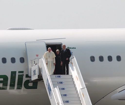 Pope Francis arrives in the Central African Republic on Nov. 29. Pope Francis arrives in the Central African Republic on Nov. 29.