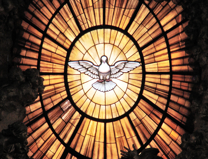 Bernini’s stained glass dove window in St. Peter’s Basilica Bernini’s stained glass dove window in St. Peter’s Basilica