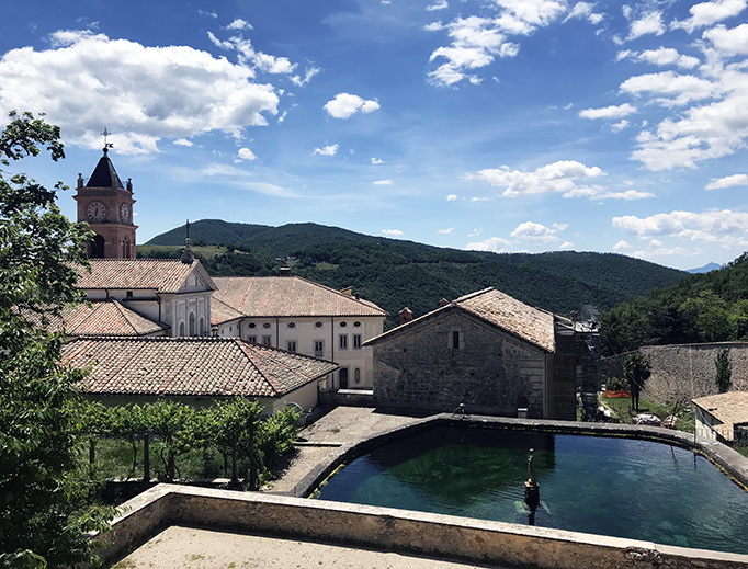 The former Carthusian Abbey of Trisulti. The former Carthusian Abbey of Trisulti.