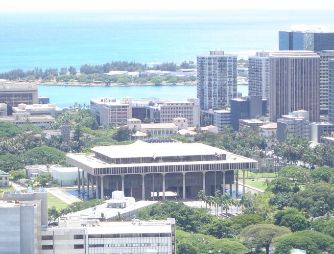 Hawaii, state Capitol shown, legalized physician-assisted suicide April 5, a year after a previous legislative attempt.
Hawaii, state Capitol shown, legalized physician-assisted suicide April 5, a year after a previous legislative attempt.
