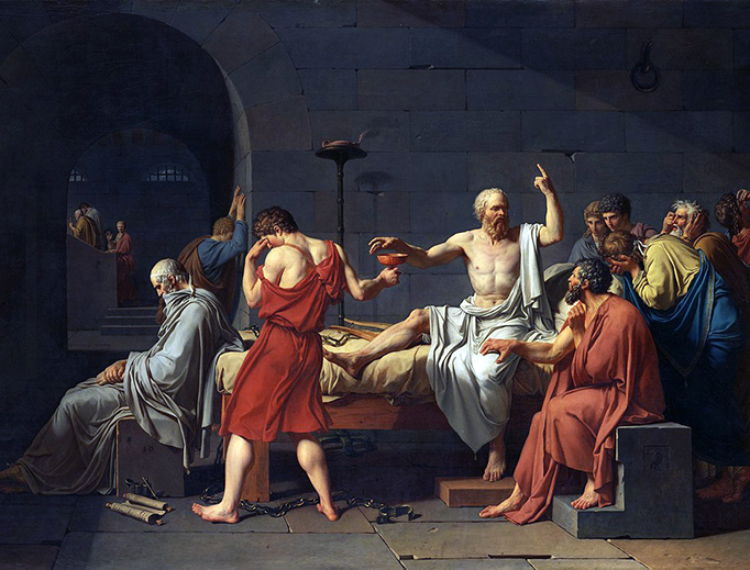 Jacques-Louis David, “The Death of Socrates,” 1787 Jacques-Louis David, “The Death of Socrates,” 1787