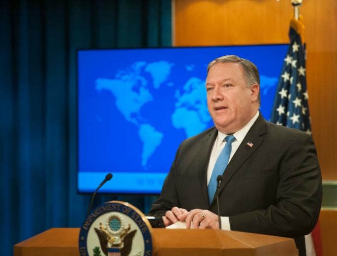 Secretary of State Mike Pompeo announces the creation of the Iran Action Group at the Department of State Aug. 16 in Washington. The Trump administration said the Iran Action Group will coordinate and manage U.S. policy toward Iran after withdrawing from the Iran nuclear deal. Secretary of State Mike Pompeo announces the creation of the Iran Action Group at the Department of State Aug. 16 in Washington. The Trump administration said the Iran Action Group will coordinate and manage U.S. policy toward Iran after withdrawing from the Iran nuclear deal.