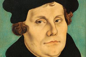 Martin Luther portrait by Lucas Cranach the Elder. Martin Luther portrait by Lucas Cranach the Elder.