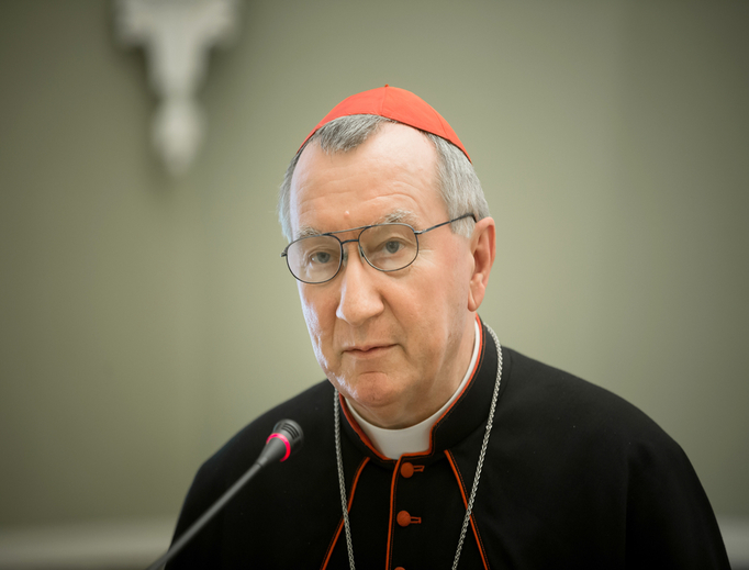 The Vatican's Secretary of State Cardinal Pietro Parolin speaking during his official visit to Kiev, 2017 The Vatican's Secretary of State Cardinal Pietro Parolin speaking during his official visit to Kiev, 2017