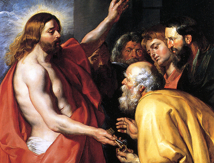Peter Paul Rubens, “Christ Giving the Keys to St. Peter,” c. 1614 Peter Paul Rubens, “Christ Giving the Keys to St. Peter,” c. 1614