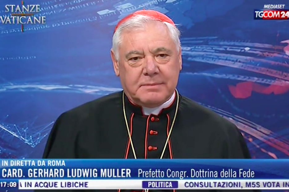 Cardinal Müller appearing on Tgcom24 on Jan. 8, 2016. Cardinal Müller appearing on Tgcom24 on Jan. 8, 2016.