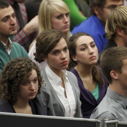 ATTENTIVE. Students from the University of Dallas Rome campus attend Pope Benedict XVI 's general audience in Paul VI hall at the Vatican Dec. 1, 2010. The main campus of the Catholic school is in Irving, Texas. ATTENTIVE. Students from the University of Dallas Rome campus attend Pope Benedict XVI 's general audience in Paul VI hall at the Vatican Dec. 1, 2010. The main campus of the Catholic school is in Irving, Texas.