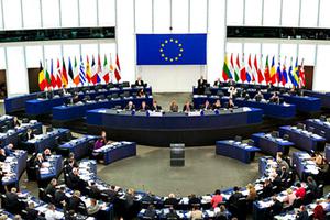 The European Parliament holds a plenary meeting in Strasbourg.
The European Parliament holds a plenary meeting in Strasbourg.
