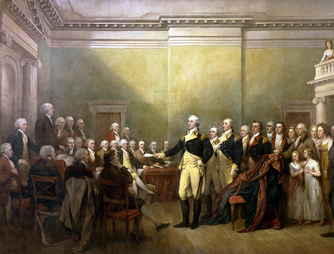 John Trumbull (1756-1843), “General George Washington Resigning His Commission” John Trumbull (1756-1843), “General George Washington Resigning His Commission”