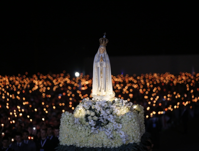 Prayer vigil at the Shrine of Our Lady of Fatima May 12, 2017, in preparation for the 100th anniversary of the Fatima apparitions. Prayer vigil at the Shrine of Our Lady of Fatima May 12, 2017, in preparation for the 100th anniversary of the Fatima apparitions.