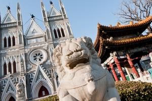 Catholic Church of the Saviour in Xicheng District, Beijing, China Catholic Church of the Saviour in Xicheng District, Beijing, China