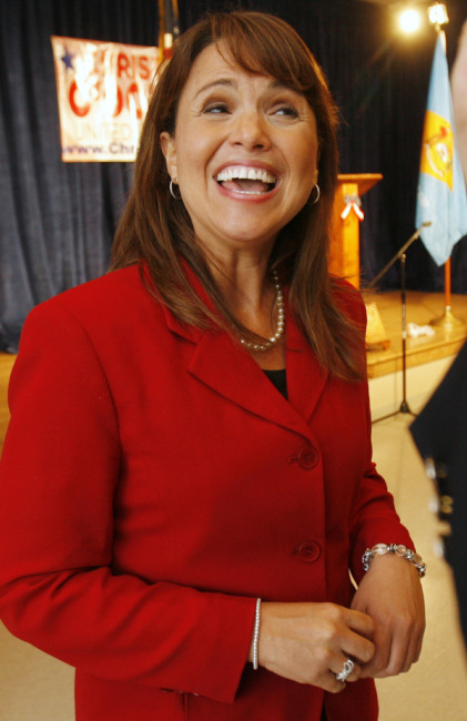 PRIMARY VICTORY. Delaware Republican senatorial candidate Christine O'Donnell smiles after her campaign victory event in Dover, Del., Sept. 14. PRIMARY VICTORY. Delaware Republican senatorial candidate Christine O'Donnell smiles after her campaign victory event in Dover, Del., Sept. 14.