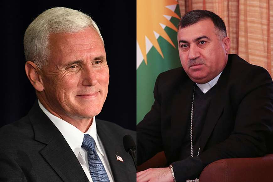 U.S. Vice President Mike Pence and Archbishop Bashar Warda U.S. Vice President Mike Pence and Archbishop Bashar Warda