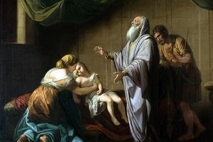 Benjamin West, “Elisha Raising the Shunammite’s Son,” 1766 Benjamin West, “Elisha Raising the Shunammite’s Son,” 1766