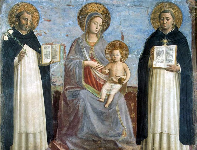 Fra Angelico, “Virgin and Child with Sts. Dominic and Thomas Aquinas,” c. 1427 Fra Angelico, “Virgin and Child with Sts. Dominic and Thomas Aquinas,” c. 1427