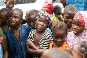 Children sheltered in an orphanage, Lagos, Nigeria. Children sheltered in an orphanage, Lagos, Nigeria.