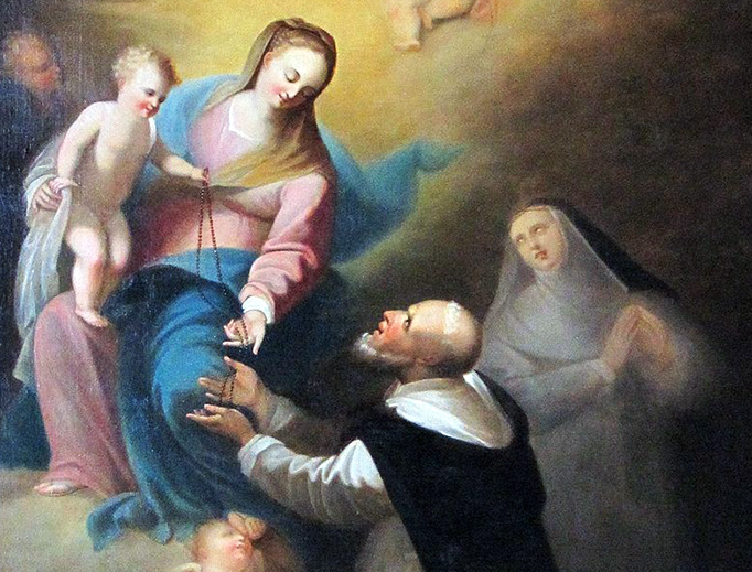 Guillaume Descamps (1779-1858), “St. Dominic Receives the Rosary” Guillaume Descamps (1779-1858), “St. Dominic Receives the Rosary”